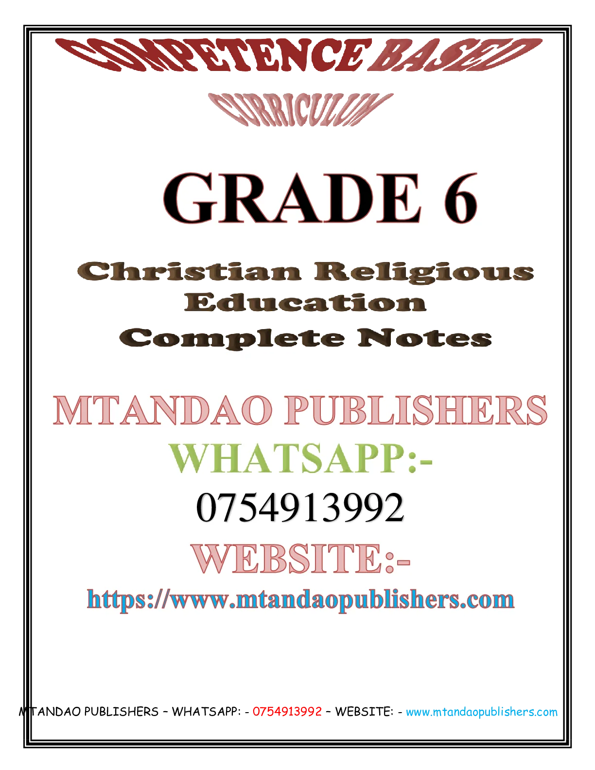 G6 C.r.e — Page 1 Sample
